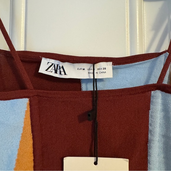 Zara Multicolor Ruched Top - Picture 3 of 8